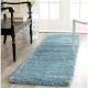Handmade Bedside Sky Blue Rug